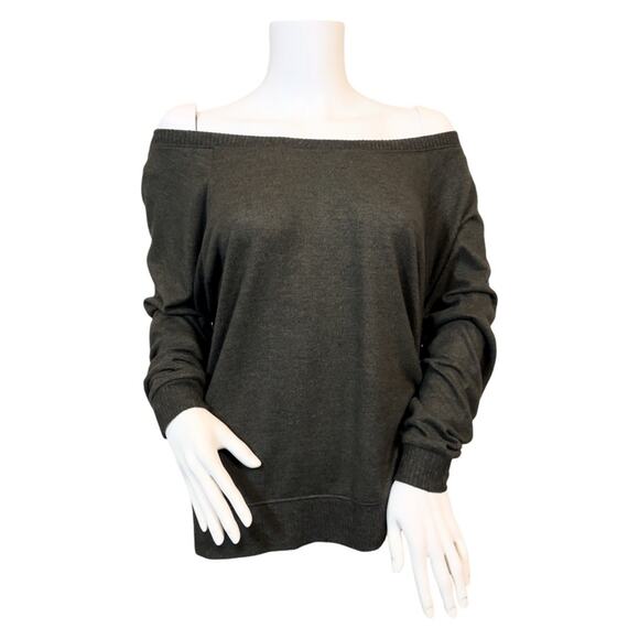 #T70 Nation LTD Raglan Off the Shoulder Sweater SZ M $98 - Picture 2 of 11